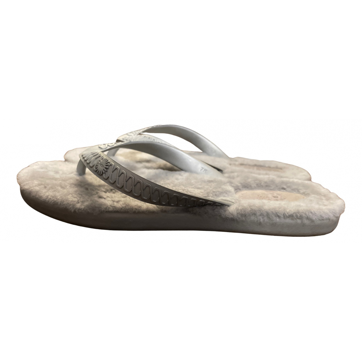 Faux fur flip flops Ugg Grey size 7 US 